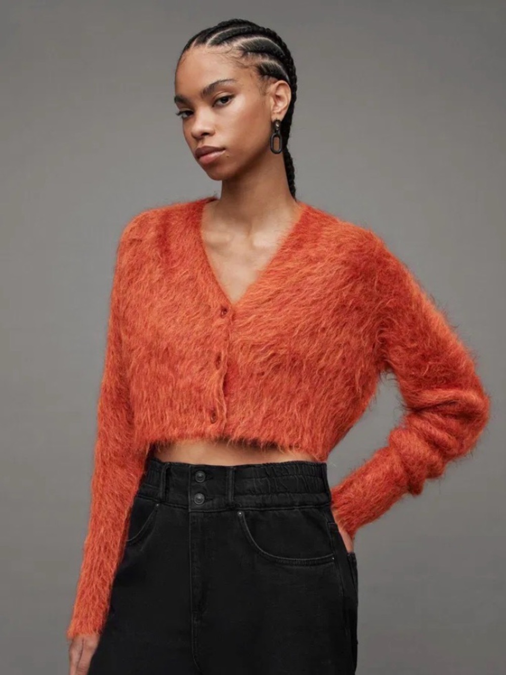 ALLSAINTS Wick Brushed Cardigan